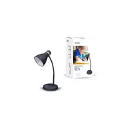 Lampy stojące - INQ Lampka biurkowa INQ Ben, E27, czarna, 40 W - miniaturka - grafika 1