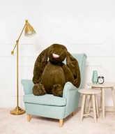 Maskotki i pluszaki - DUŻY WIELKI MIŚ PLUSZOWY KRÓLIK FIGO PRZYTULANKA MASKOTKA 100cm OLIWKOWY - miniaturka - grafika 1