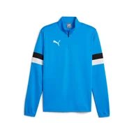 Bluzy sportowe męskie - Męska Bluza PUMA TEAMRISE 1/4 ZIP TOP 65865602 – Niebieski - miniaturka - grafika 1