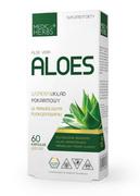 Układ pokarmowy - Aloes - Wyciąg z liści (Aloe Vera) 600 mg 60 kapsułek MEDICA HERBS - miniaturka - grafika 1