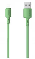 Kable USB - Kabel Usb Iphone 3A Somostel Zielony 3100mAh 1.2m - miniaturka - grafika 1