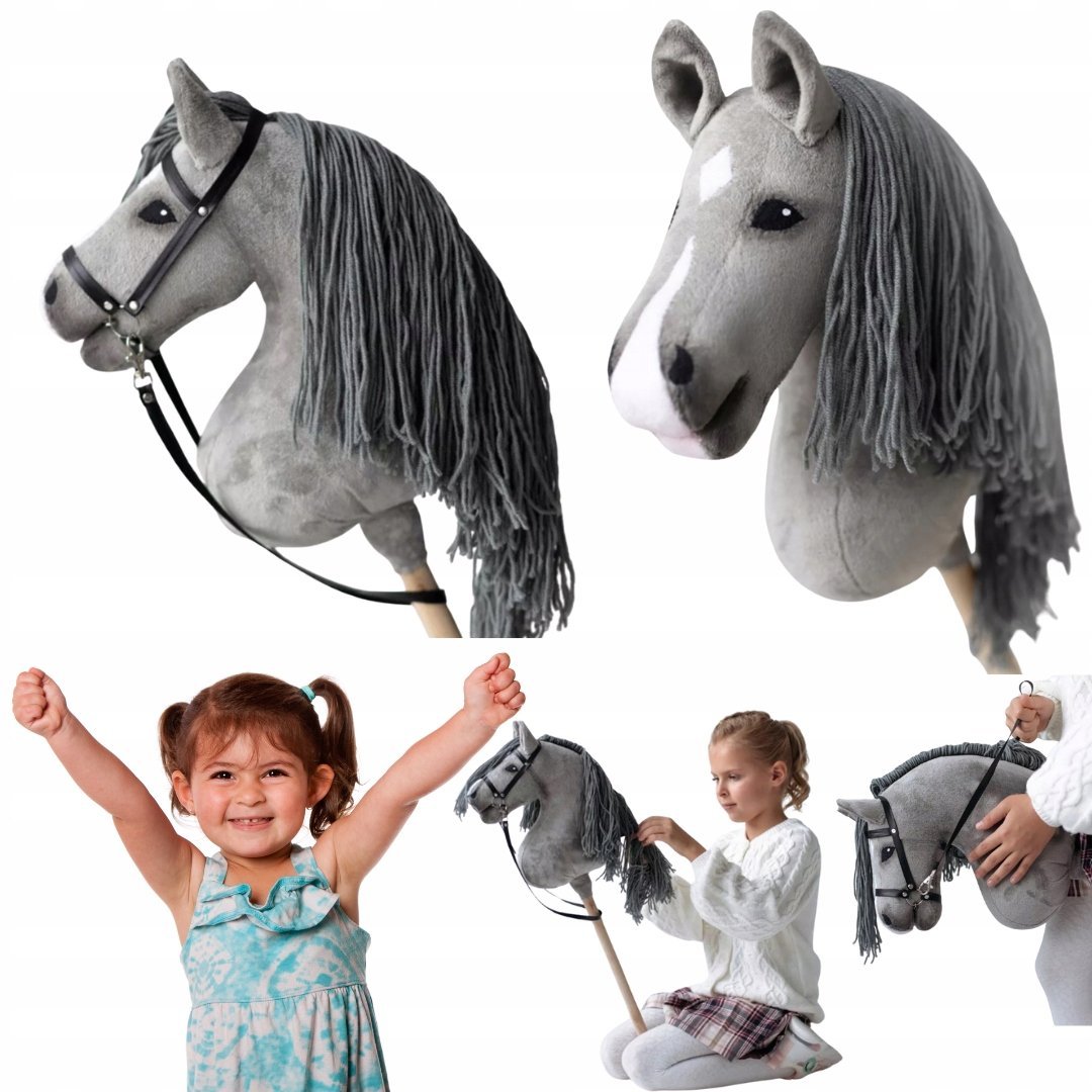 HOBBY HORSE KON DLA DZIEWCZYNEK OGLOWIE A3 AKCESORIA RZECZY ZABAWKA ZABAWKI