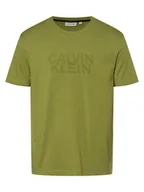 Koszulki męskie - Calvin Klein - T-shirt męski, zielony - miniaturka - grafika 1