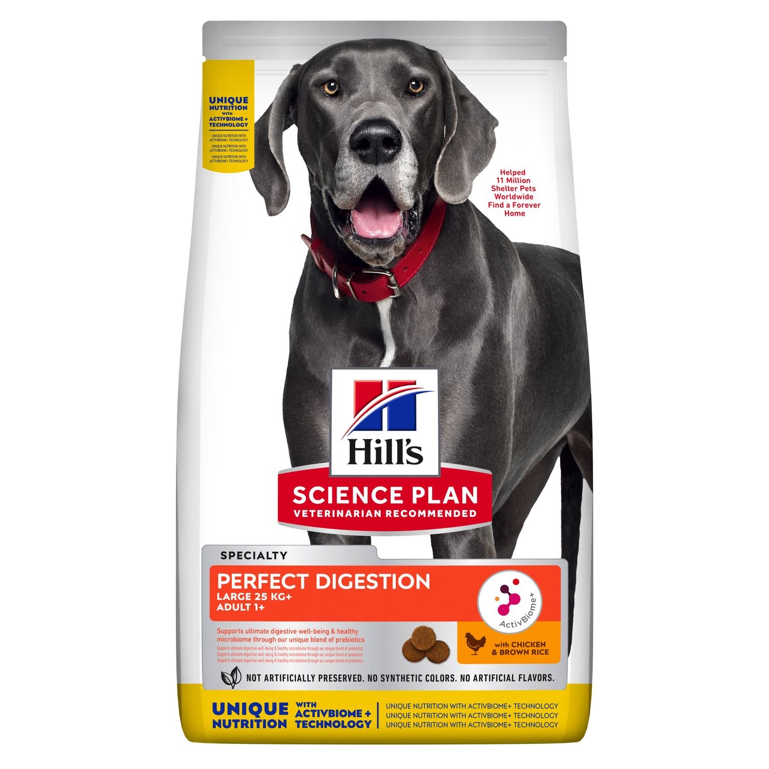 Hills Science Plan 11 + 3 kg gratis! Science Plan, karma sucha, 14 kg - Adult Perfect Digestion Large Breed