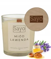 Świece - MIÓD LAWENDA SOJOWA ŚWIECA PREZENT ŚWIECZKA ZAPACHOWA 430G - miniaturka - grafika 1