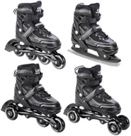 Rolki - Rolki Łyżwy 4w1 Croxer Optima Black 35-38 - miniaturka - grafika 1