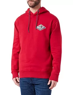 Replay Męska bluza z kapturem M6270, 665 Chili RED, 3XL - Bluzy męskie - miniaturka - grafika 1