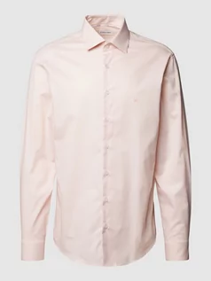 Koszule męskie - Koszula biznesowa z wyhaftowanym logo model ‘TONALDOBBY’ - grafika 1