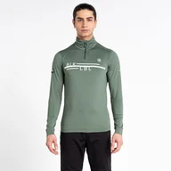 Bluzy męskie - Dare 2b - Męska Bluza Termiczna z Suwakiem Outstand II Zielony, Rozmiar: XL - miniaturka - grafika 1