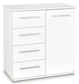 Komody - Lines komoda biała c5 N1-W95 - miniaturka - grafika 1