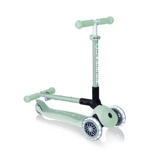 Hulajnoga 3-kołowa Globber Foldable Lights ECOlogic Pistachio Jr (kolor Zielony) - Hulajnogi - miniaturka - grafika 2