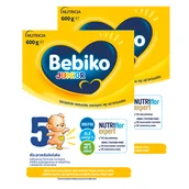Mleko modyfikowane - Zestaw Bebiko Junior 5 Nutriflor Expert, odżywcza formuła na bazie mleka, dla przedszkolaka, 2 x 600 g - miniaturka - grafika 1
