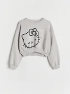 Bluzki dla dziewczynek - Reserved - Bluza Hello Kitty - jasnoszary - miniaturka - grafika 1