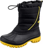 Kozaki damskie - KangaROOS K-Ben kozaki, Jet Black/Lemon Chrome, 32 EU - miniaturka - grafika 1