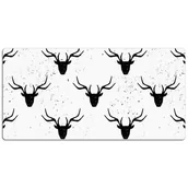 Podkładki na biurko - Mata ochronna na blat Czarne jelenie wzór 120x60 cm, Dywanomat - miniaturka - grafika 1