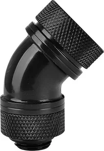 Thermaltake Złączka kątowa 45° PETG Pacific 1/4" x 16mm Czarna CL-W096-CA00BL-A - Chłodzenie wodne - miniaturka - grafika 1