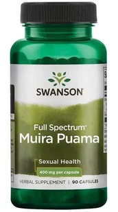 SWANSON Full Spectrum Muira Puama 400mg - (90 kap) - Suplementy naturalne - miniaturka - grafika 1