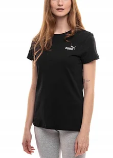 Koszulka Damska Sportowa PUMA T-shirt Bluzka Bawełniana Czarna roz. L - Bluzki damskie - miniaturka - grafika 1