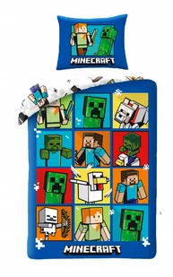 Pościel dziecięca Minecraft 140x200 Halantex 100% bawełna stev creeper - Pościel dla dzieci - miniaturka - grafika 1
