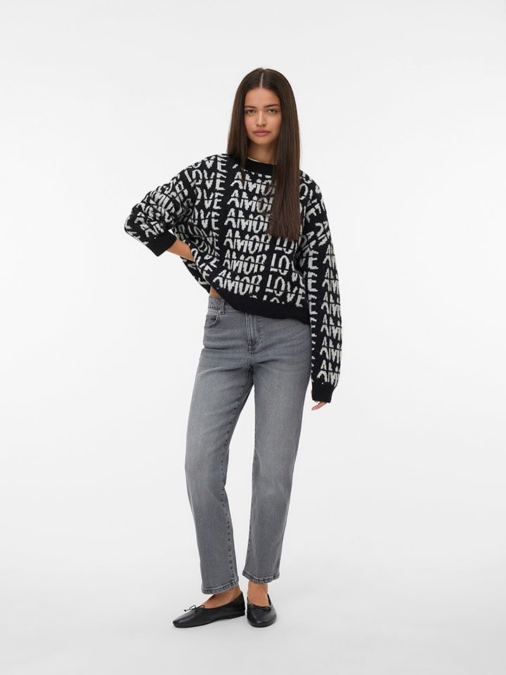 Vero Moda Sweter w kolorze czarnym