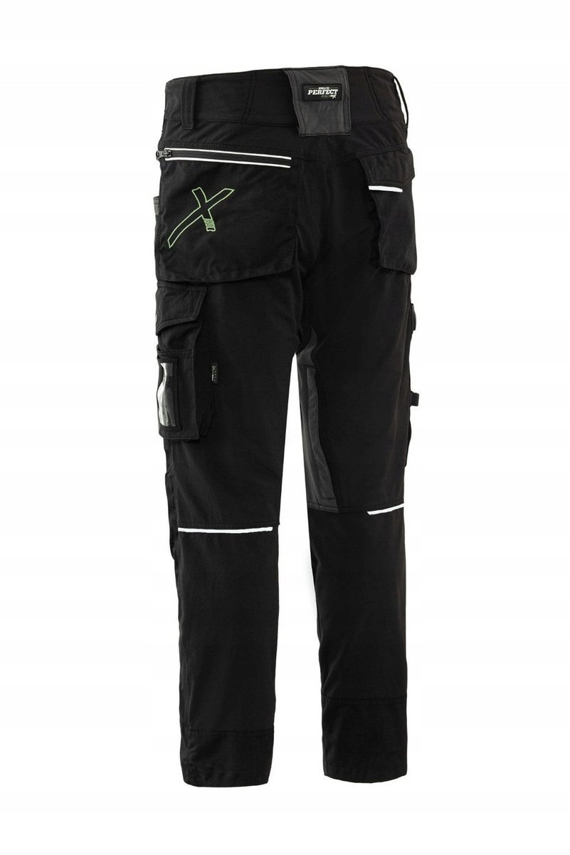 SPODNIE ROBOCZE STALCO PERFECT STRETCH LINE CZARNE roz. XL