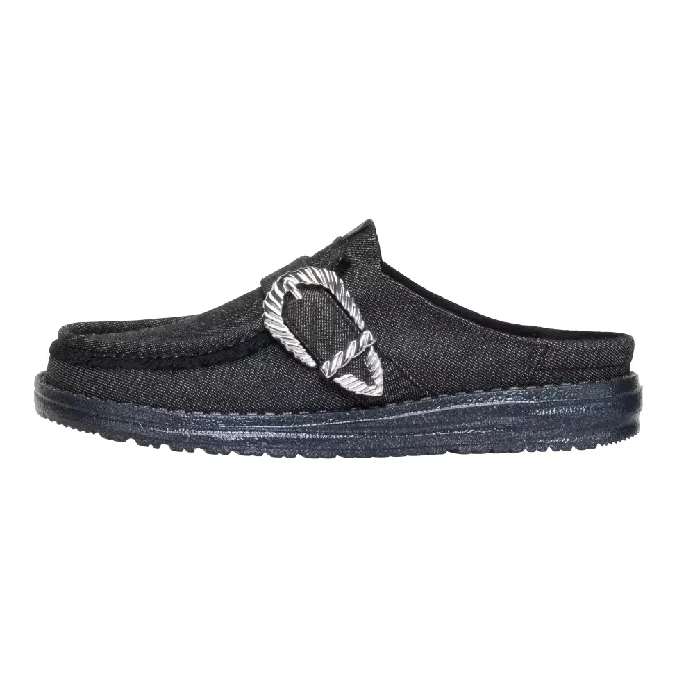 HeyDude Damskie Mokasyny Buty Wsuwane Wendy Slip Buckle Denim 37