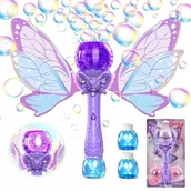Bańki mydlane - Luxma Różdżka motyl do baniek mydlanych ze skrzydłami bańki światła MY232-2 - miniaturka - grafika 1