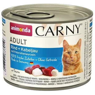 Animonda Carny Cat Dorosłe Dorsz + Korzeń pietruszki Puszka 200g 7931 - Mokra karma dla kotów - miniaturka - grafika 2