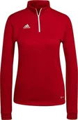 Bluzy damskie - Adidas Bluza damska adidas Entrada 22 Top Training czerwona H57551 XL - miniaturka - grafika 1