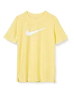 Koszulki i topy damskie - Nike chłopięcy B NK CORE SS PERF TOP HTHR T-Shirt, Speed Yellow / (biały), XL - miniaturka - grafika 1