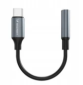 Adaptery i przejściówki - Adapter Wozinsky WACM-01 USB-C - mini jack 3,5mm - czarny - miniaturka - grafika 1