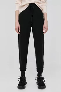 Spodnie damskie - Morgan spodnie damskie kolor czarny joggery high waist - grafika 1