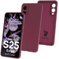 Etui i futerały do telefonów - Bizon Silikonowe etui Soft Case do Galaxy S25 Edge, ciemnofioletowe - miniaturka - grafika 1