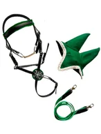 Maskotki i pluszaki - Zestaw premium z ogłowiem meksykańskim i zielonymi nausznikami dla Hobby Horse - miniaturka - grafika 1