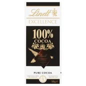 Czekolada - Lindt Excellence 100 % Cocoa Tabliczka kakaowa 50 g - miniaturka - grafika 1