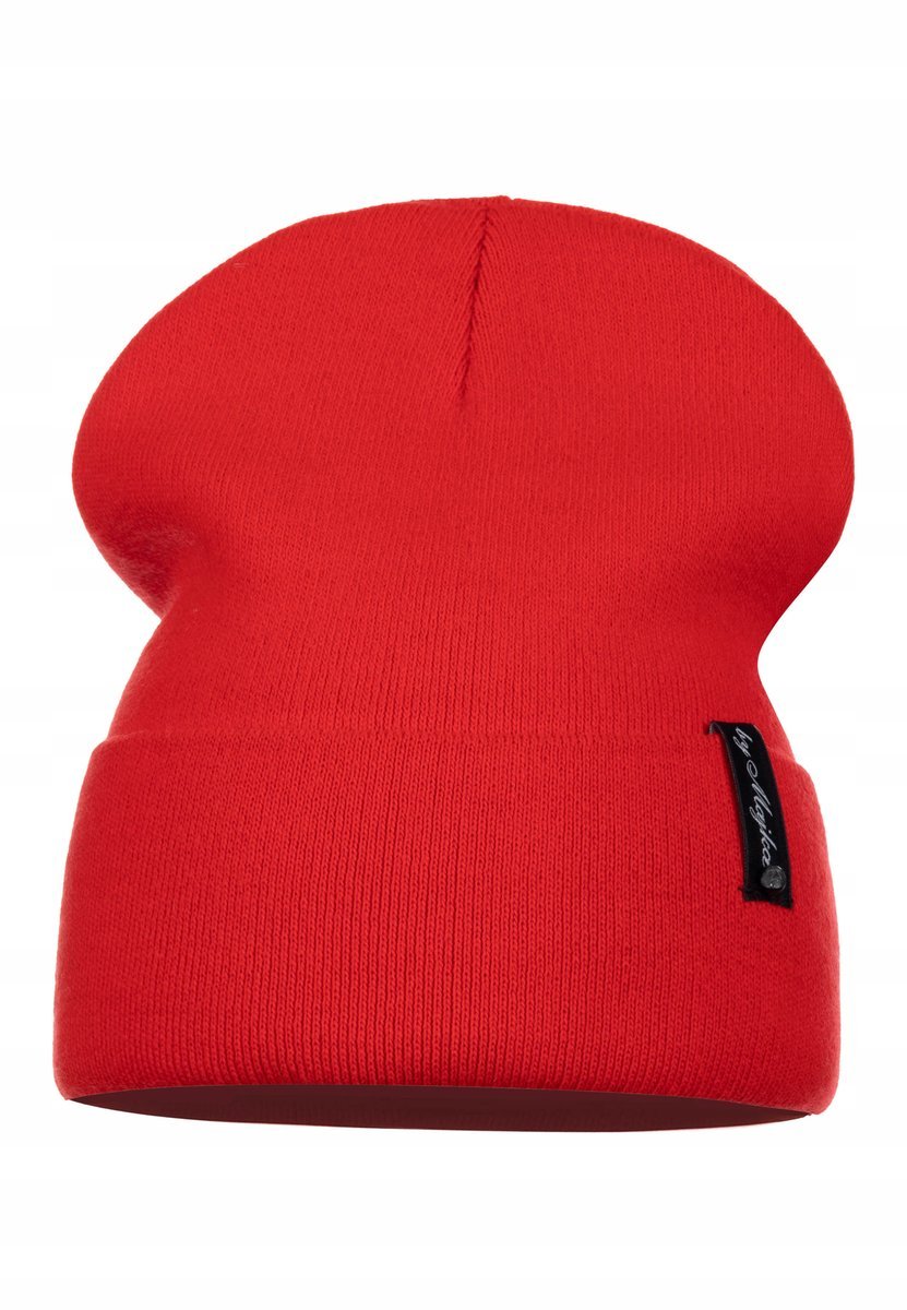 Czapka Damska Zimowa Jesienna Ciepła Na Zimę Wywijana Polska Marka Czerwona