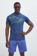 Koszulki męskie - Viking t-shirt sportowy Lako kolor szary z nadrukiem - miniaturka - grafika 1
