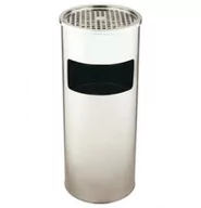 Kosze na śmieci - Koszo-popielnica stojąca, srebrna EKAPLAST 422-28 - miniaturka - grafika 1