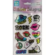 Zabawki kreatywne - Stnux Naklejki rainbow hologram - Rock - miniaturka - grafika 1