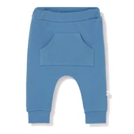 Moda i Uroda OUTLET - Spodnie dresowe z kieszonką niebieskie 80 - miniaturka - grafika 1