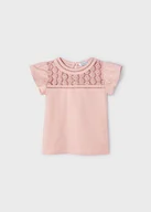 Koszulki dla dziewczynek - Koszulka dziewczęca 128 Mayoral Better Cotton bawełniana lekka wygodna letnia modna stylowa - miniaturka - grafika 1