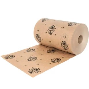 Papier do pakowania żywności z PE, rolka 35cm 10kg REGIONALNY brązowy + czarny - Folia, papier śniadaniowy, serwetki - miniaturka - grafika 1