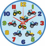 Zegary - Zegar Ścienny Dla Dzieci Traktor Dla Chłopca 30 Cm - miniaturka - grafika 1
