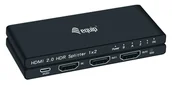 Rozgałęźniki - Equip 332716 rozgałęziacz telewizyjny HDMI 2x HDMI - miniaturka - grafika 1