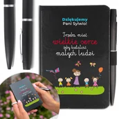 Notesy i bloczki - NOTES A6 + DŁUGOPIS Prezent na DZIEŃ NAUCZYCIELA - miniaturka - grafika 1