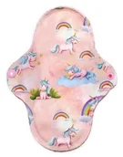 Podpaski - ŚREDNIA M Podpaska wielorazowa bambusowa - Jednorożce - miniaturka - grafika 1