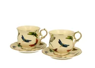 Filiżanki - Ecru filiżanki espresso ze spo - miniaturka - grafika 1