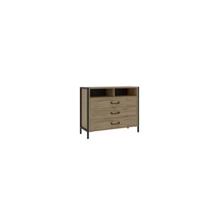 Komoda HUDK212-M524 Oriental Tree Forte Dąb Bartex, Czarny - Komody - miniaturka - grafika 1
