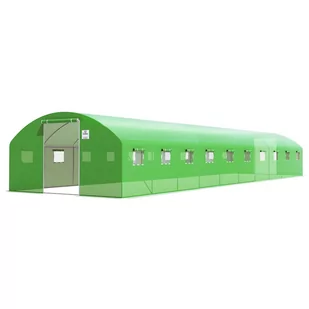 Tunel Podwójne Drzwi 4X12X2 - 48M2 Zielony - Szklarnie ogrodowe - miniaturka - grafika 1