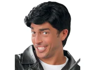 Dodatki do strojów karnawałowych - Czarna męska peruka - 1 szt. - miniaturka - grafika 1